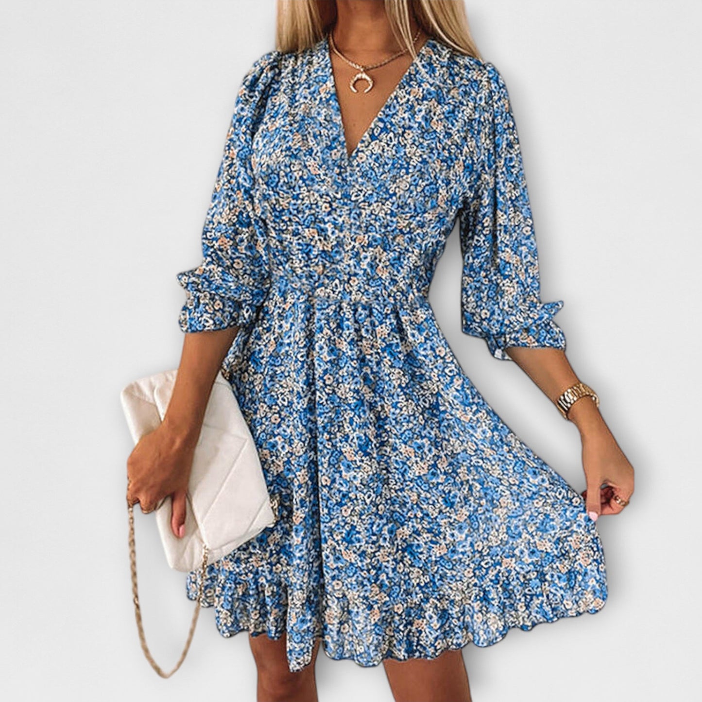Women’s Dress | Floral Puff Sleeve Mini - Seldom Seen Styles