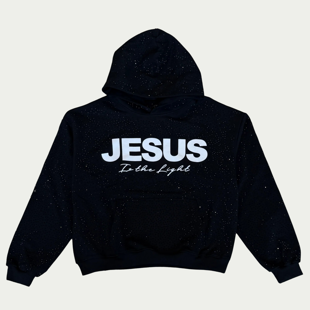 Jesus is The Light Rhinestone Hoodie - Seldom Seen Styles