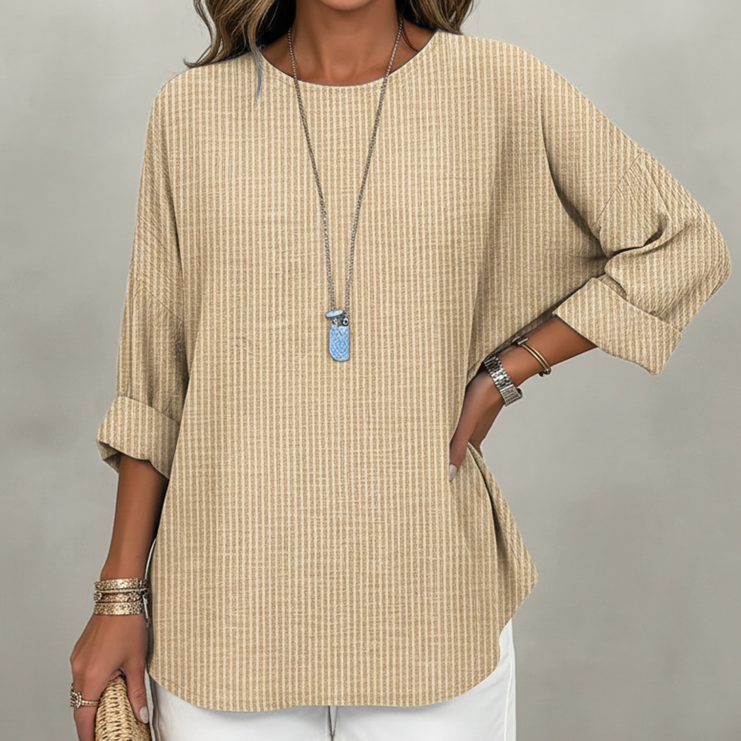 Alice - Striped Casual Blouse - Seldom Seen Styles