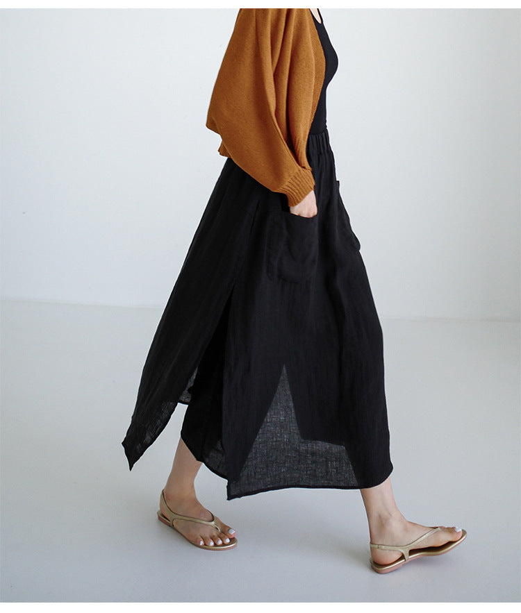 Kyoto Linen Pant-Skirt - Seldom Seen Styles