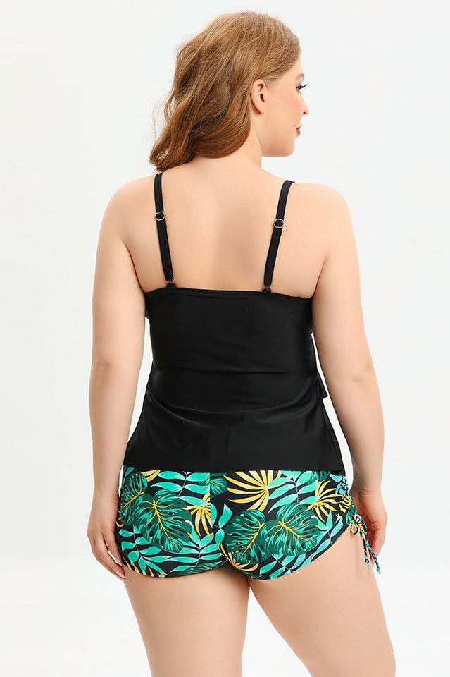 (L-5XL) Plus Size Tankini Swimsuit - Seldom Seen Styles