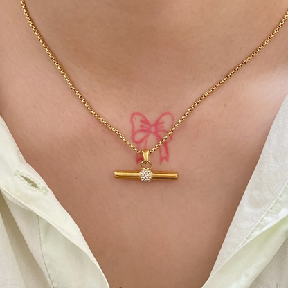 Collier à breloques ALICE plaqué or 18 carats