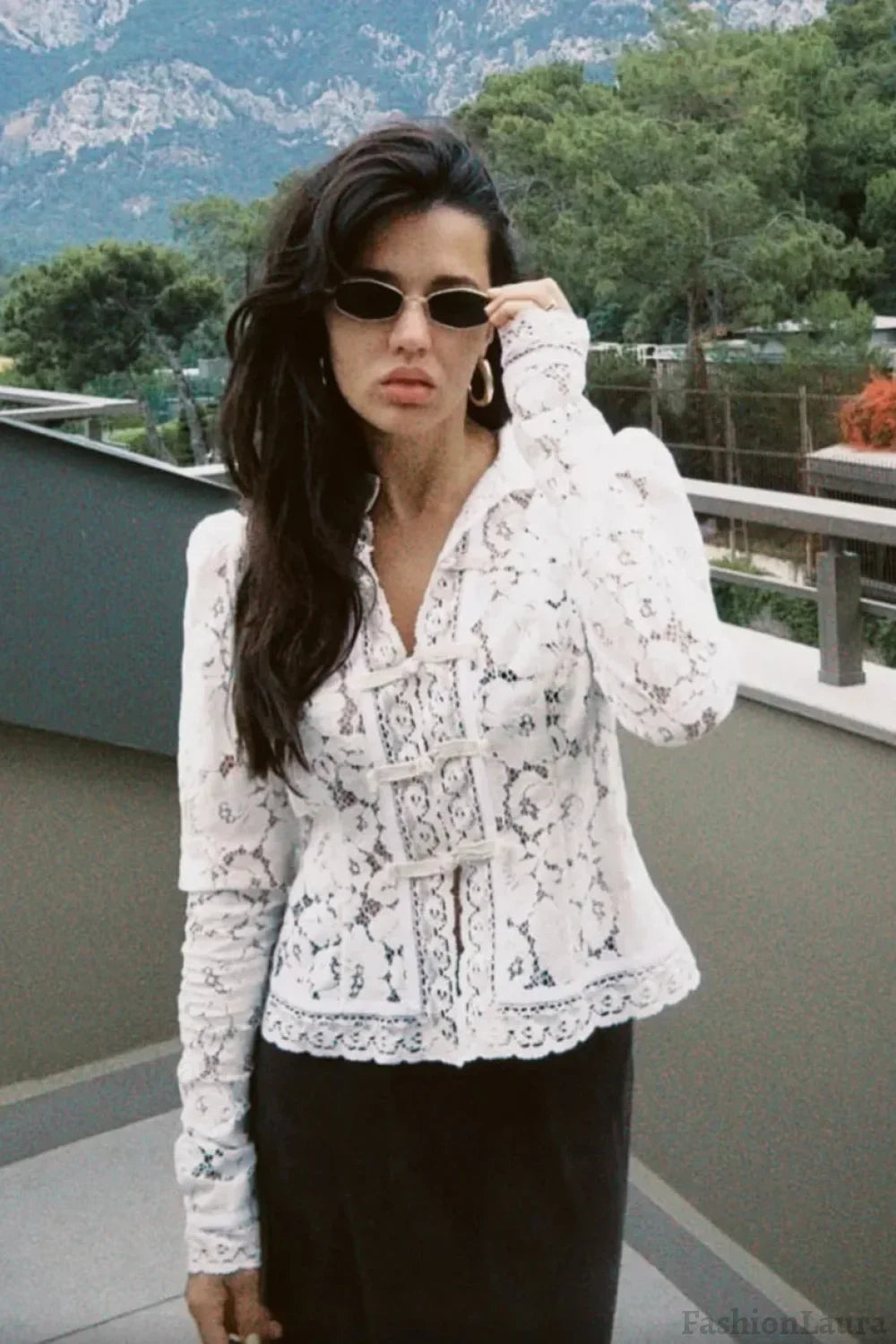 Lace Hollow See-Through Cardigan - Seldom Seen Styles