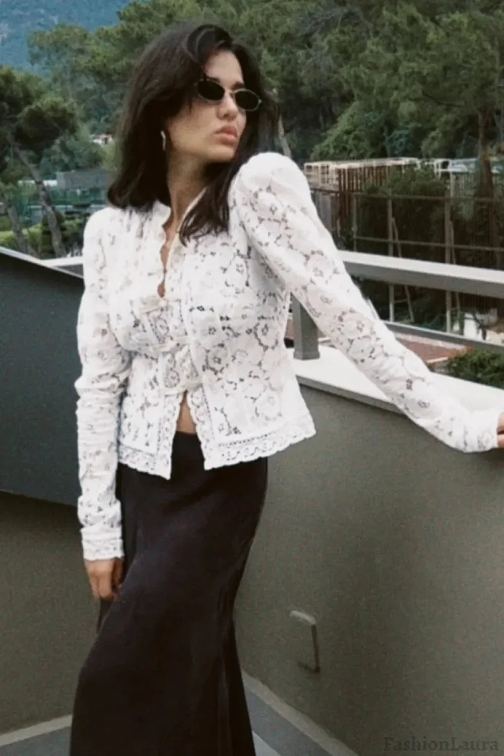 Lace Hollow See-Through Cardigan - Seldom Seen Styles