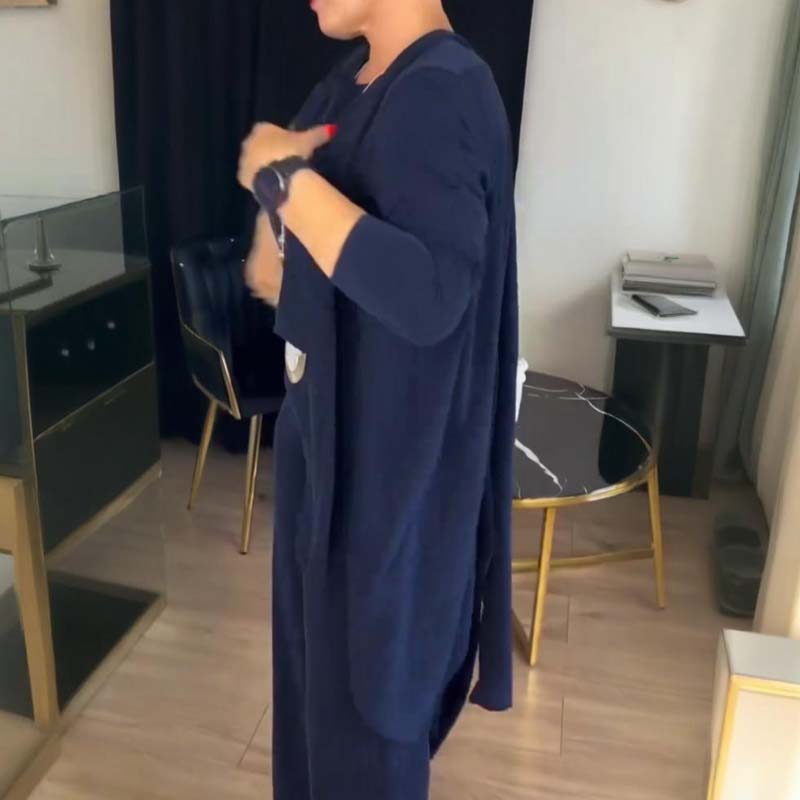 🔥Last day offer: 50% off-Elegant Longline Cardigan & Top & Pants 3-Pieces Set - Seldom Seen Styles