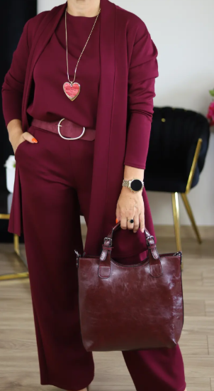 🔥Last day offer: 50% off-Elegant Longline Cardigan & Top & Pants 3-Pieces Set