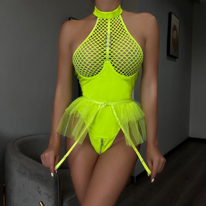 Lateksowe body z zamkiem