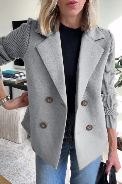 Lenore - Blazer chic à manches en maille