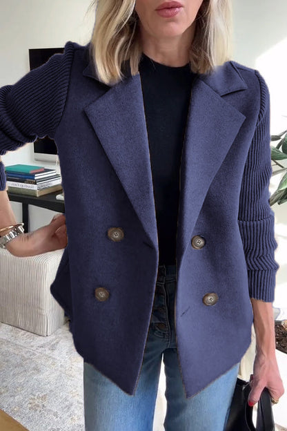 Lenore - Blazer chic à manches en maille