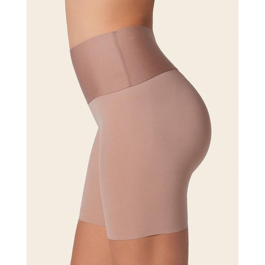 Leonisa PowerStay Stay-In-Place Seamless Shapewear Shorts - Soft Fabric Ruched Design for Comfortable Compression & Anti-Slip Grip Technology - Seldom Seen Styles