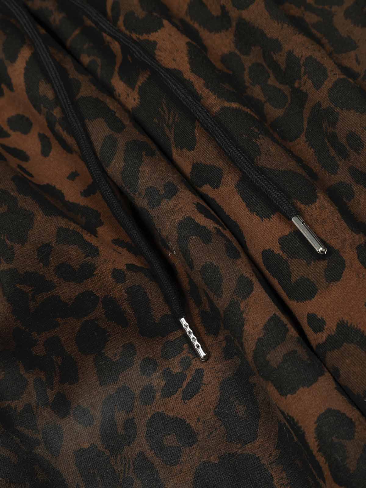 Leopard Print Adjustable Hem Barrel Pants - Seldom Seen Styles