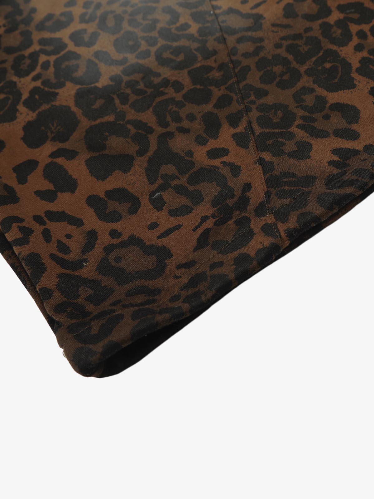 Leopard Print Adjustable Hem Barrel Pants - Seldom Seen Styles
