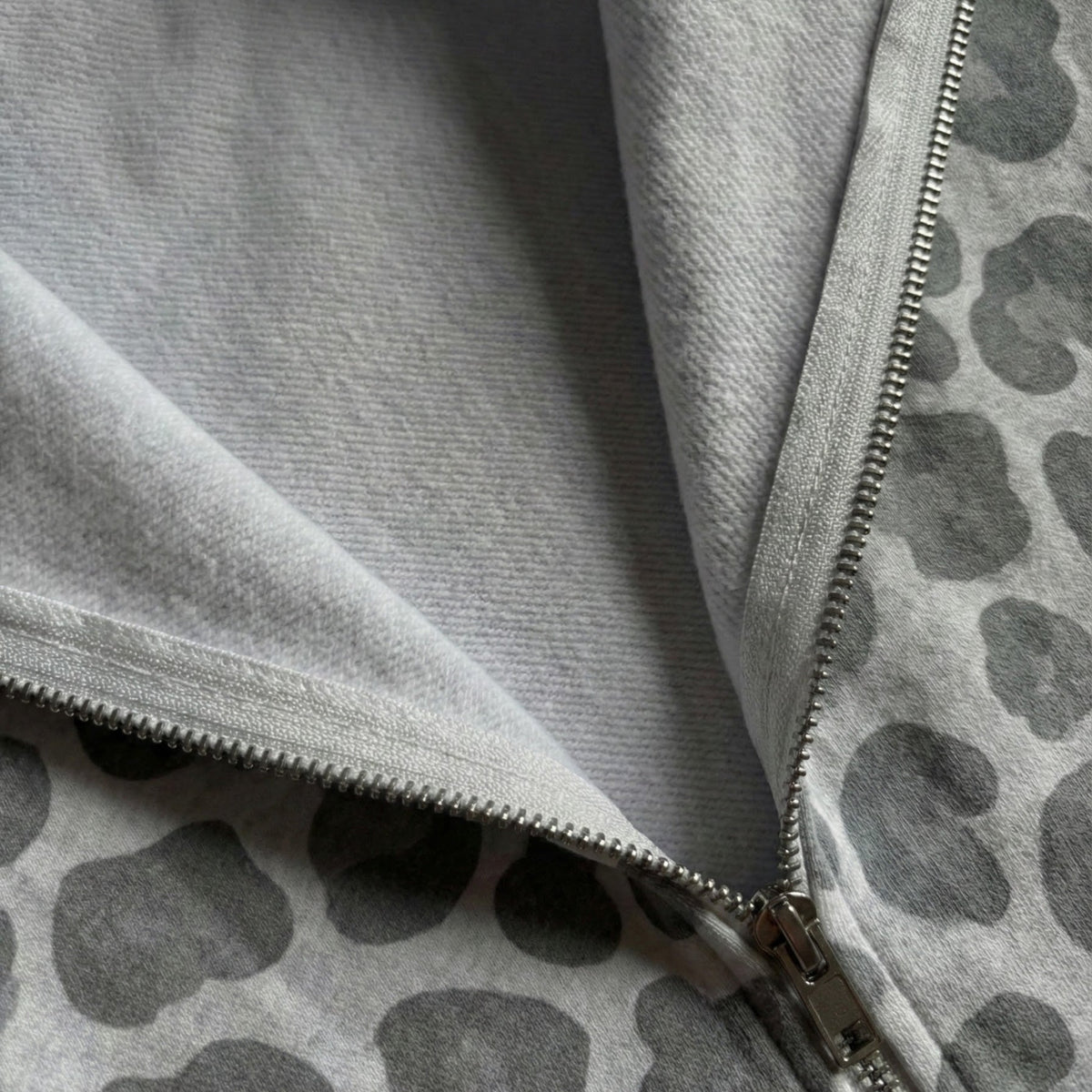 Leopard Zip-Up Hoodie - Seldom Seen Styles