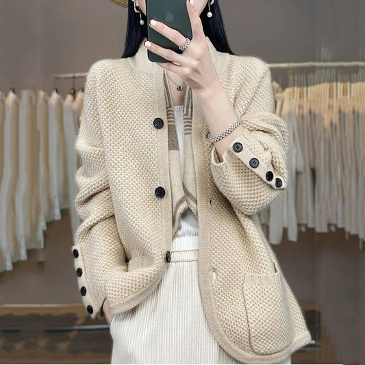 Linden Textured Knit Cardigan - Seldom Seen Styles