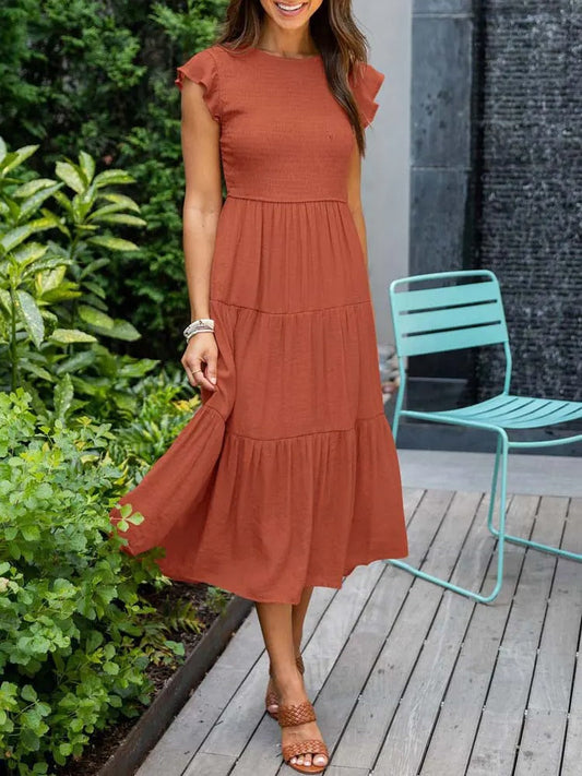 Lisette | Women's Tummy Control Draped Elegant Dress - Seldom Seen Styles