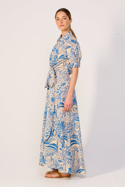 Long Dress Eren - Blue Toucan