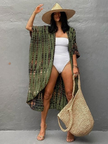Kimono long pour couvrir votre maillot de bain