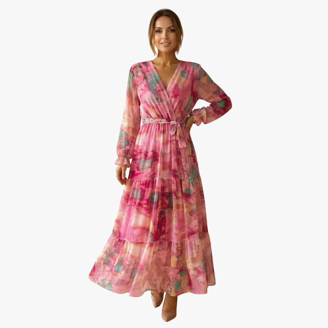 Long-Sleeve Summer Dress - Women's Fashion for Sunny Days - Seldom Seen Styles