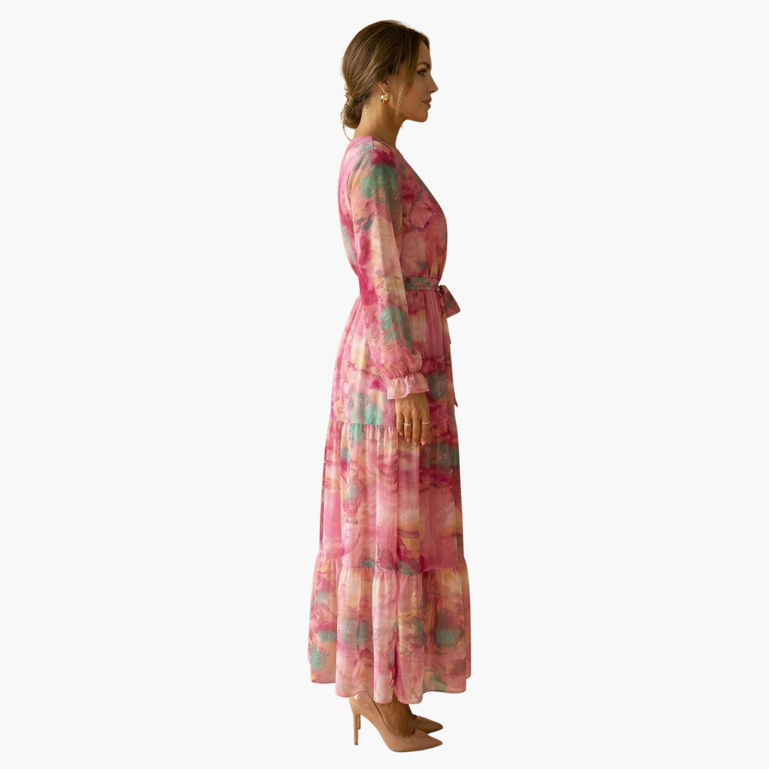 Long-Sleeve Summer Dress - Women's Fashion for Sunny Days - Seldom Seen Styles