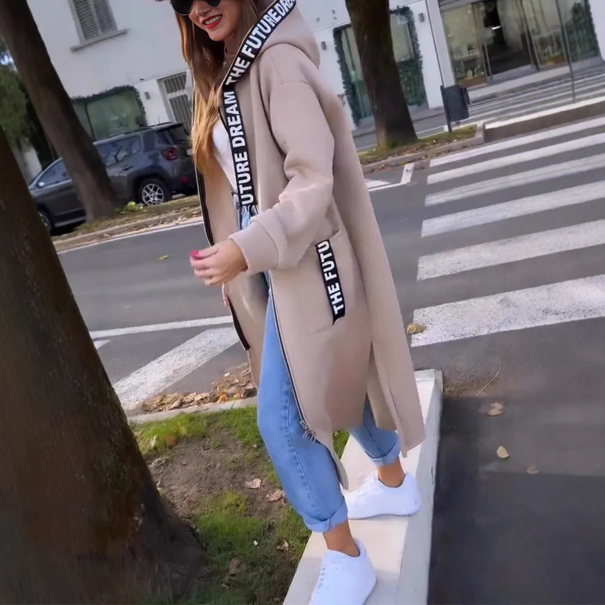 Long hooded sweatshirt for women - Seldom Seen Styles