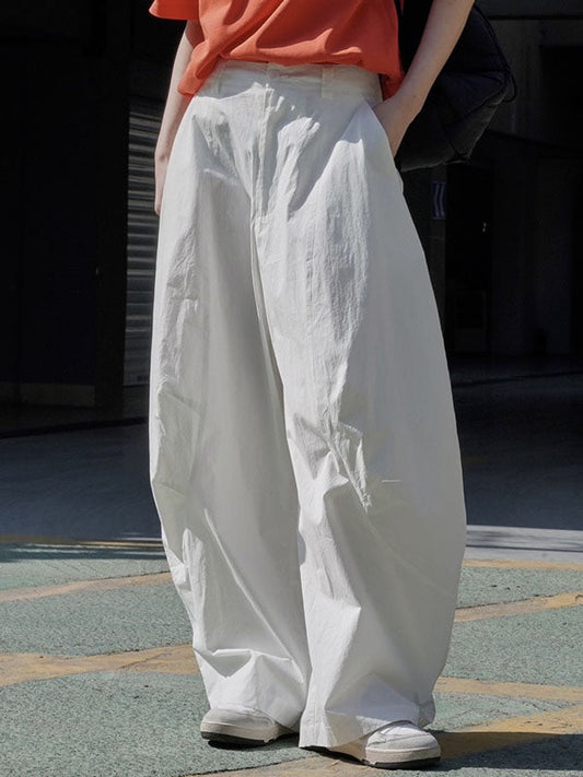 Loose Wide Leg Solid Color Split-Joint Casual Pants Bottoms Trousers - Seldom Seen Styles