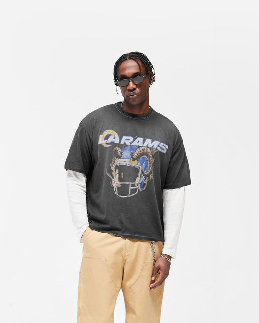 Los Angeles Rams x Represent T-Shirt - Stained Black - Seldom Seen Styles