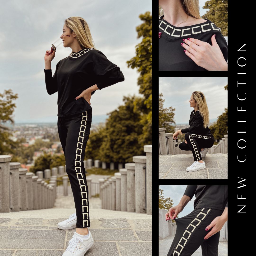 LUNACHIC - MODNY ZESTAW KOSZULA I SPODNIE