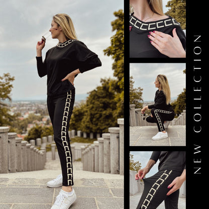 LUNACHIC - MODNY ZESTAW KOSZULA I SPODNIE