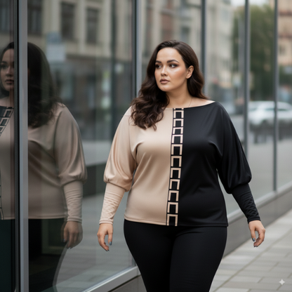 LUNACHIC - MODNY ZESTAW KOSZULA I SPODNIE