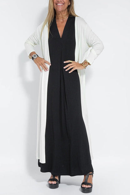 Lyvazza™ – Elegantes langes Kleid + passender Strickjacke GRATIS