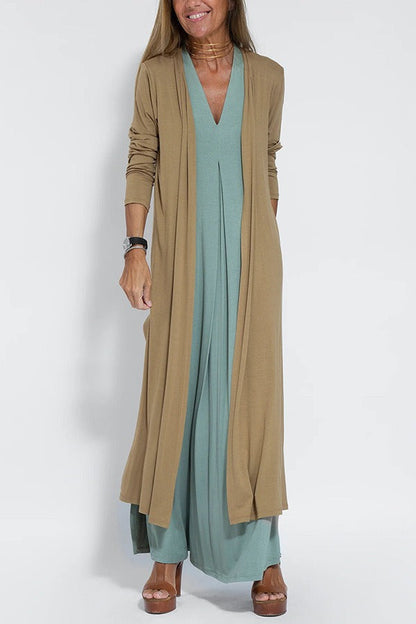 Lyvazza™ – Elegantes langes Kleid + passender Strickjacke GRATIS