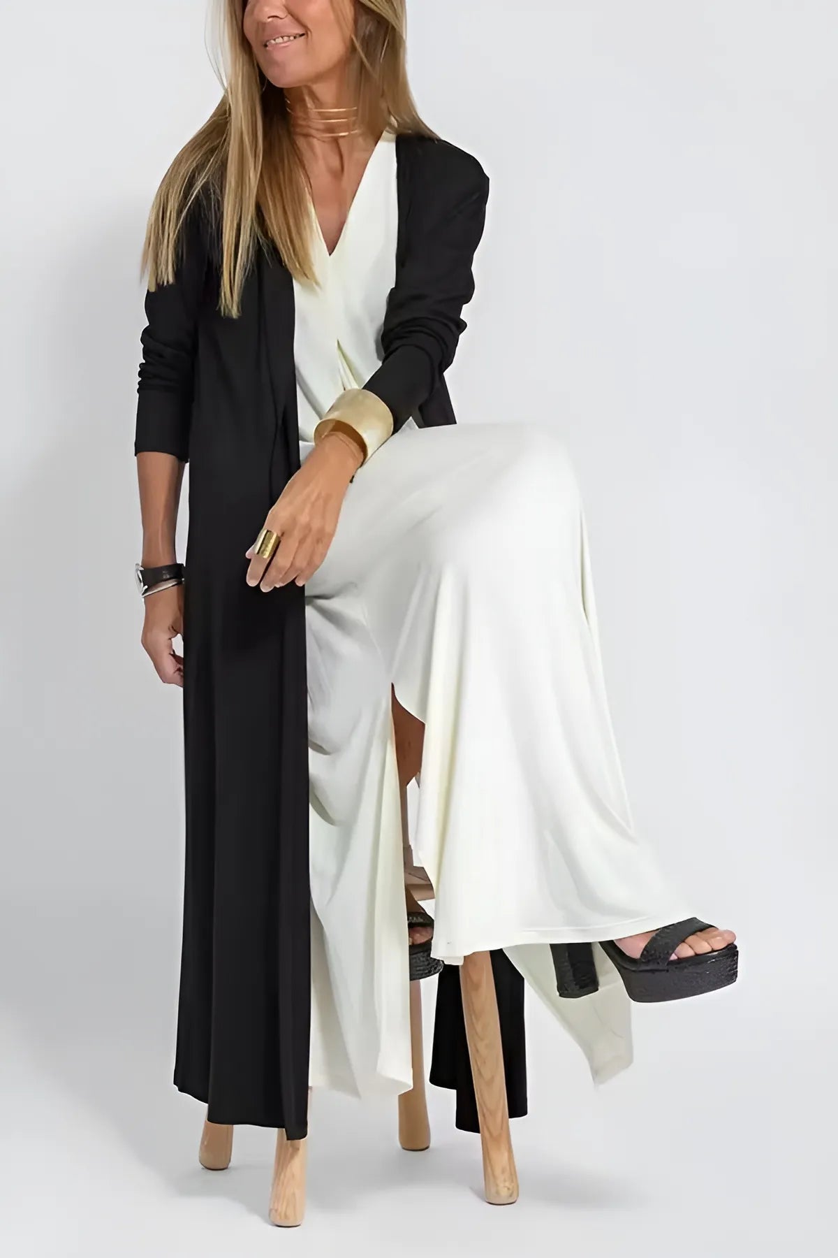 Lyvazza™ - Elegant long dress + matching cardigan FREE - Seldom Seen Styles