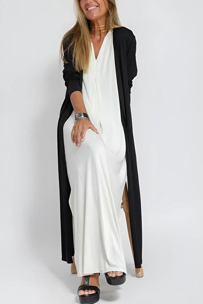 Lyvazza™ – Elegantes langes Kleid + passender Strickjacke GRATIS
