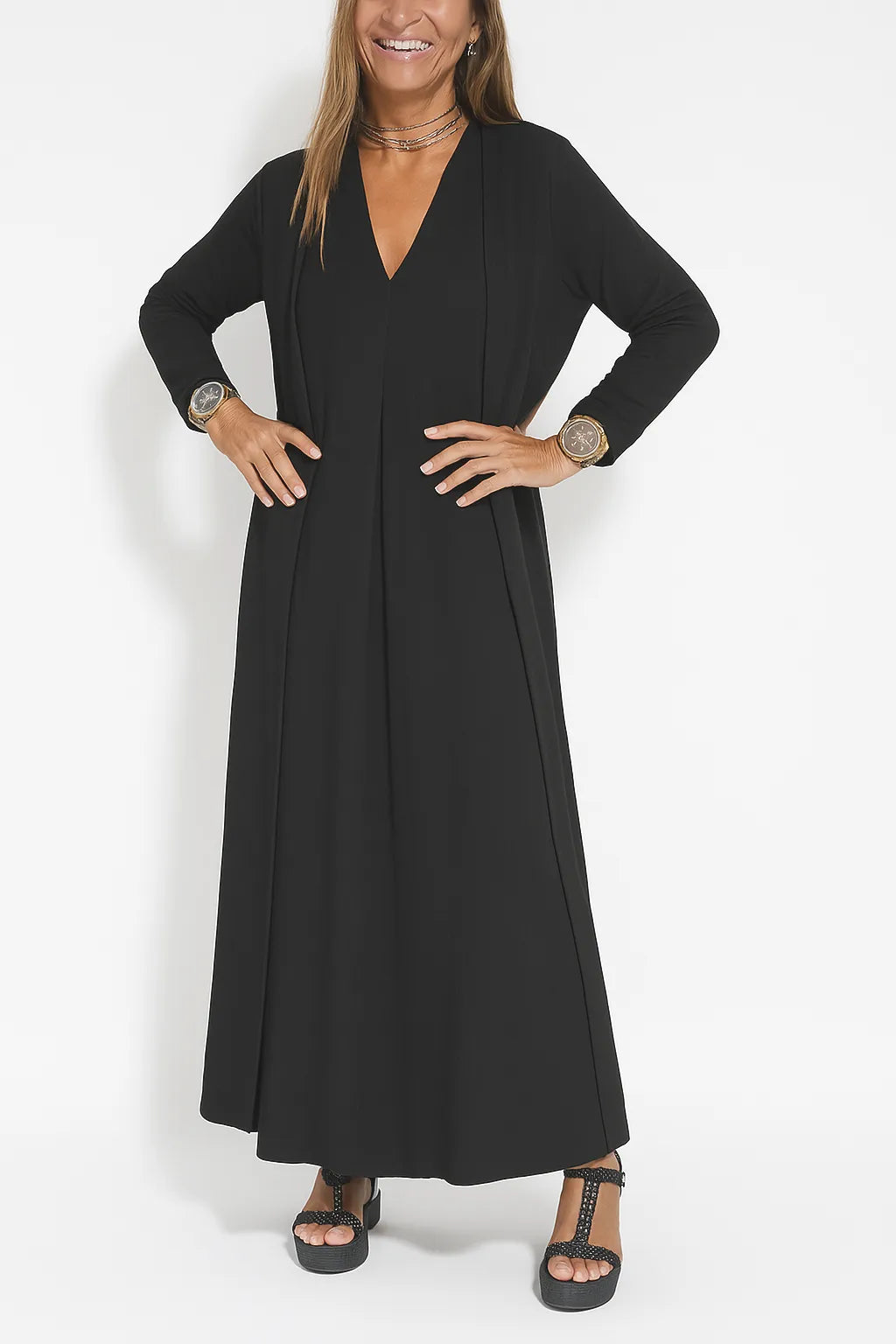 Lyvazza™ - Elegant long dress + matching cardigan FREE - Seldom Seen Styles