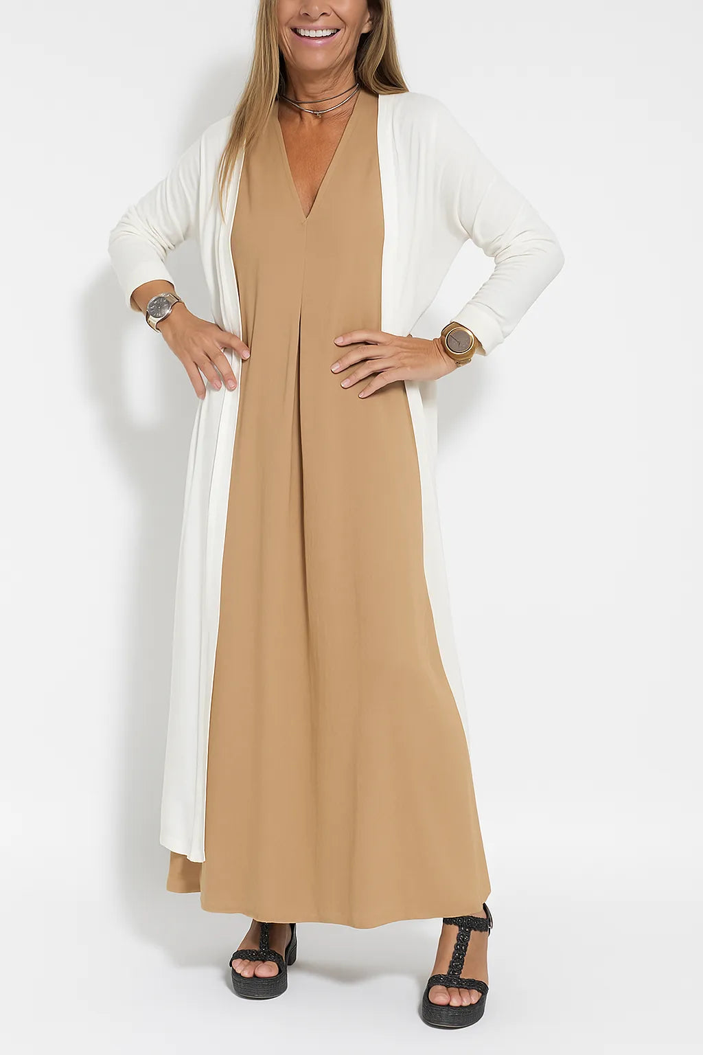 Lyvazza™ - Elegant long dress + matching cardigan FREE - Seldom Seen Styles