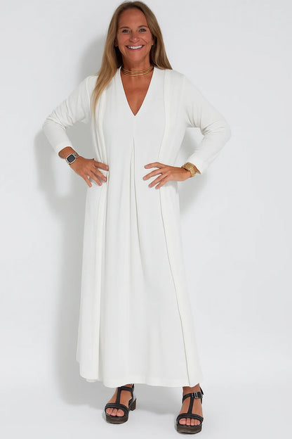 Lyvazza™ – Elegantes langes Kleid + passender Strickjacke GRATIS