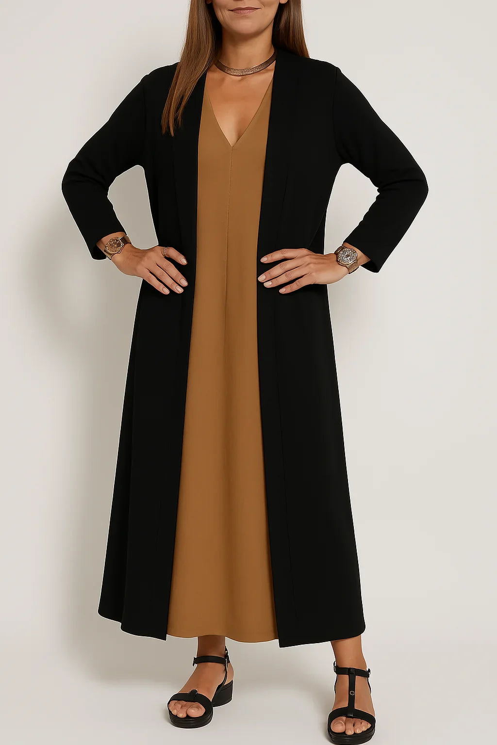 Lyvazza™ - Elegant long dress + matching cardigan FREE - Seldom Seen Styles
