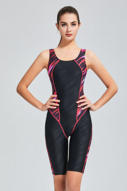 (M-4XL) Athletic Sports Bathing Suit