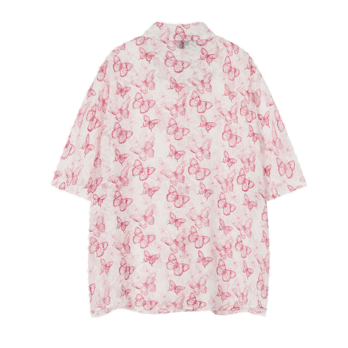 MAXDEPY All-Over Pink Butterfly Hawaiian Shirt - Seldom Seen Styles