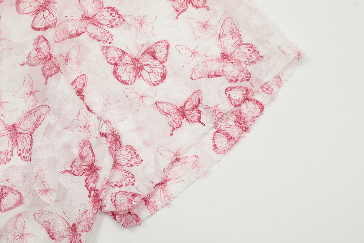 MAXDEPY All-Over Pink Butterfly Hawaiian Shirt - Seldom Seen Styles