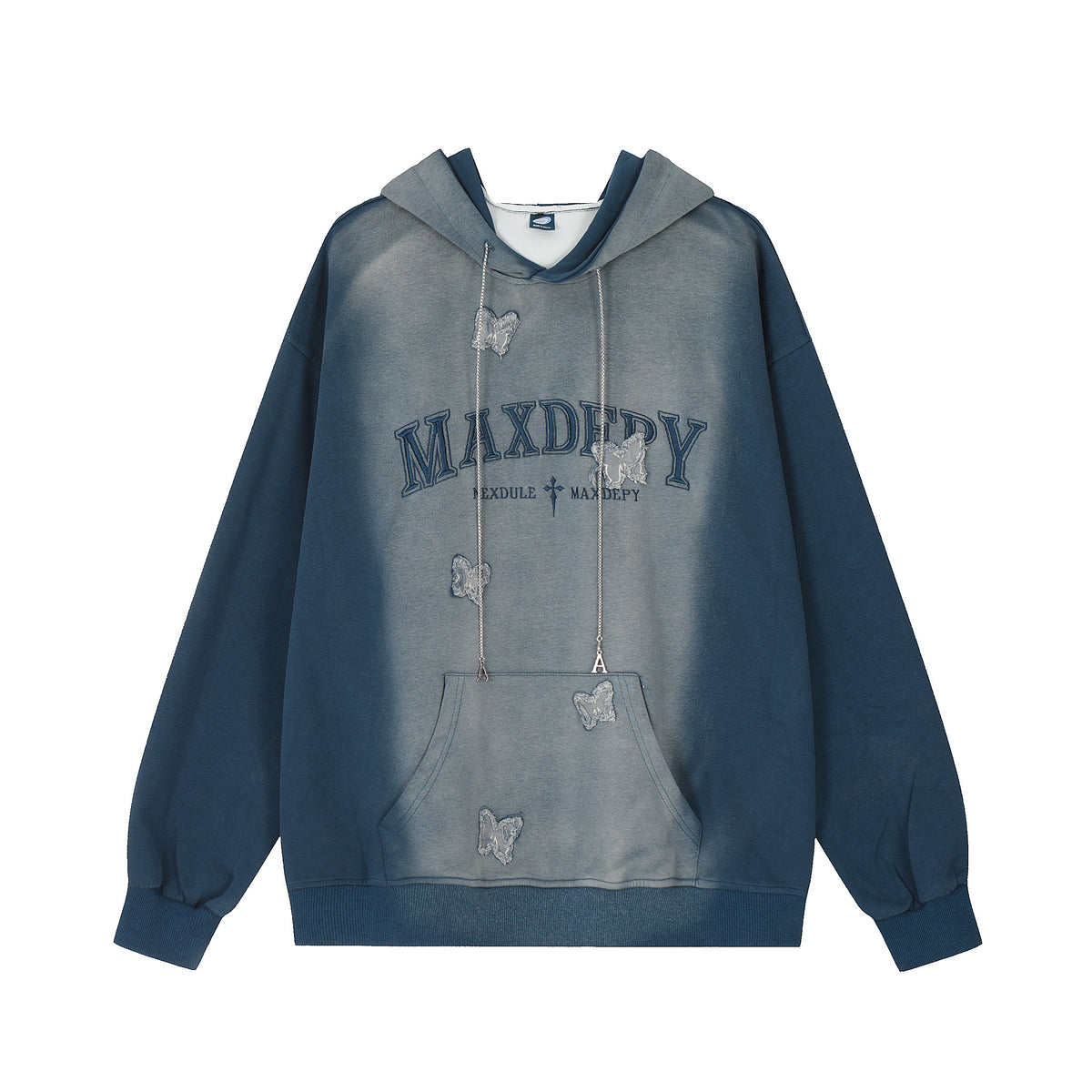 MAXDEPY Butterfly Spray Wash Hoodie - Seldom Seen Styles