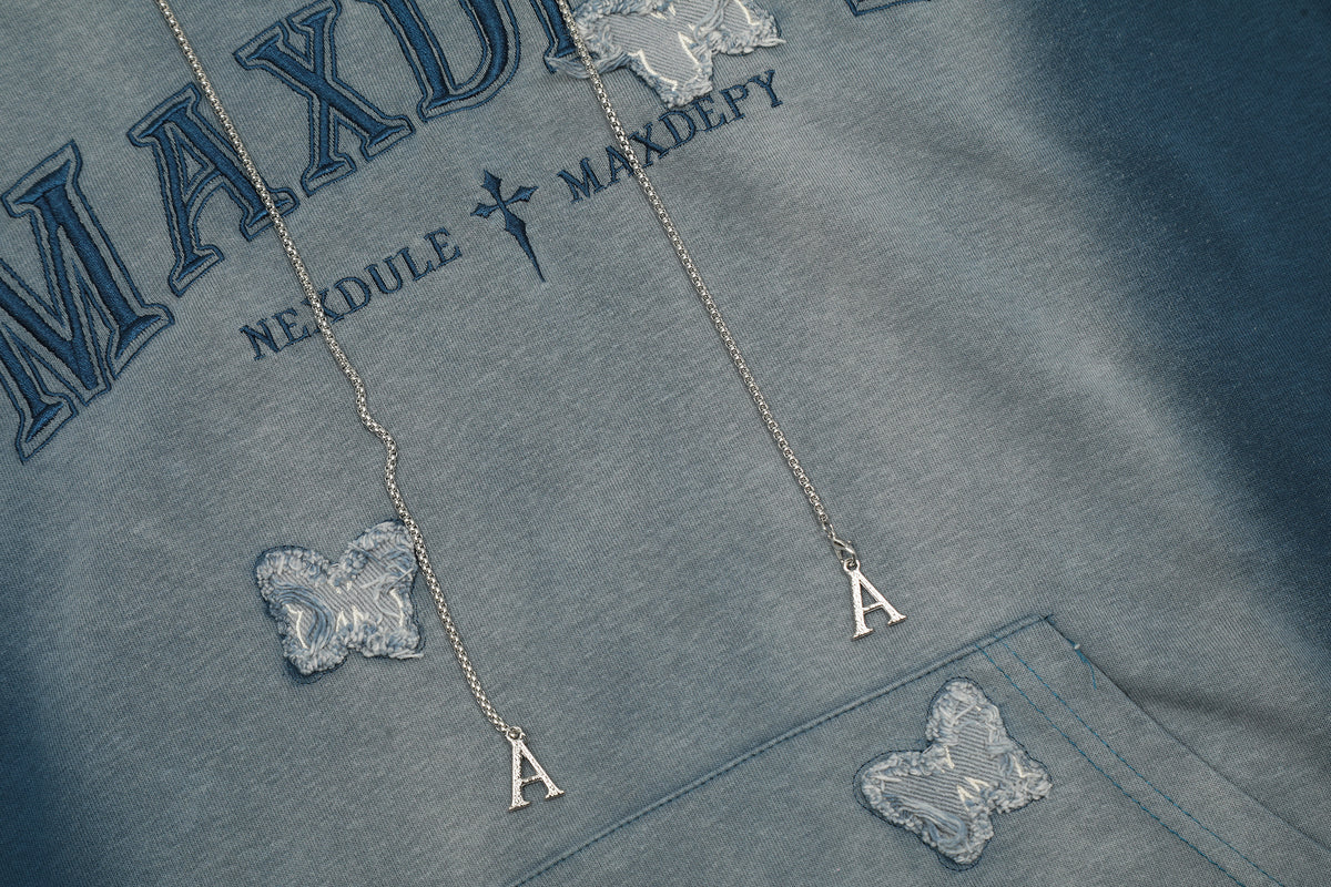 MAXDEPY Butterfly Spray Wash Hoodie - Seldom Seen Styles