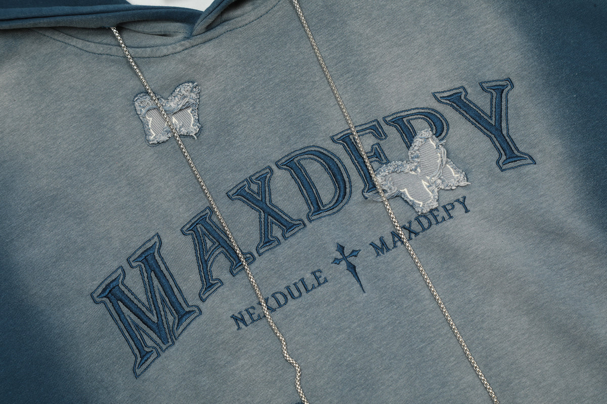MAXDEPY Butterfly Spray Wash Hoodie - Seldom Seen Styles