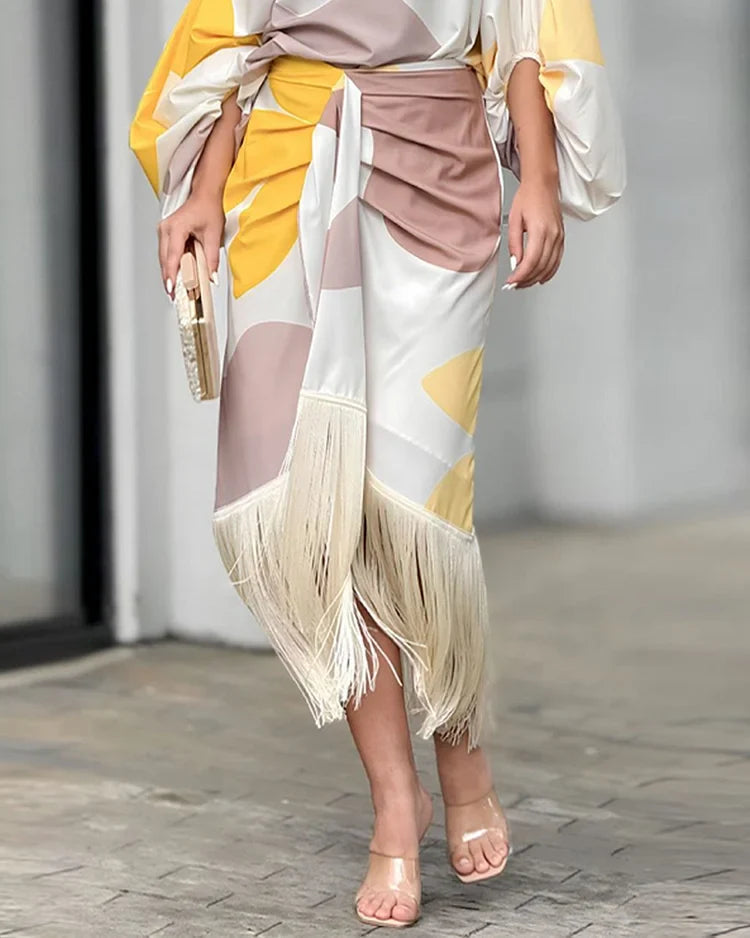 Maisie | Women's One-Shoulder Wrap Midi Dress - Seldom Seen Styles