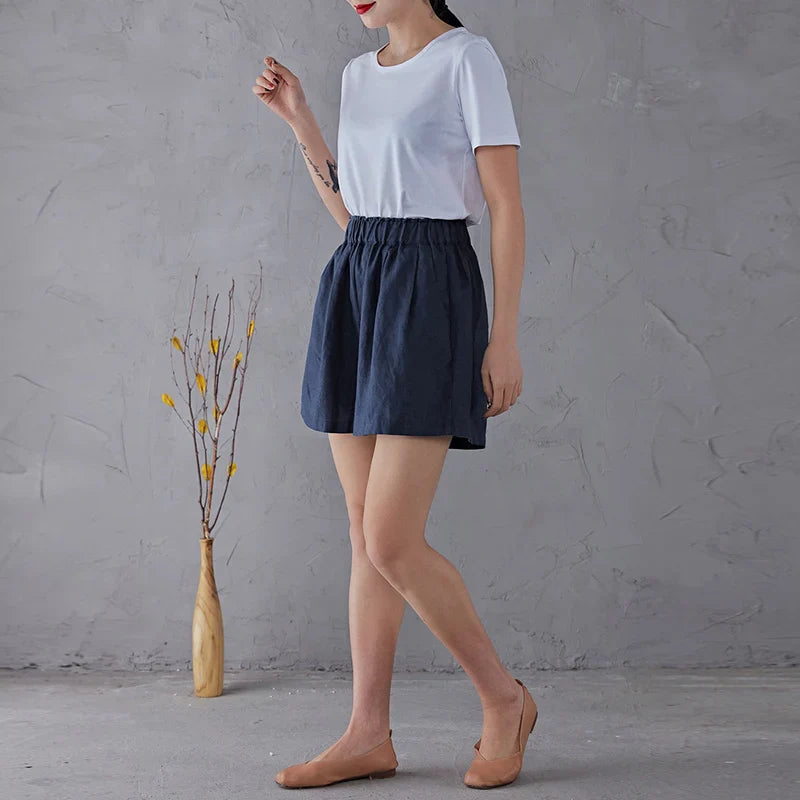 Malia Linen Lounge Shorts - Seldom Seen Styles