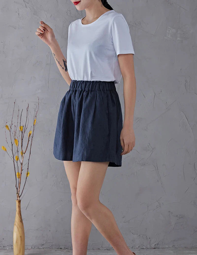 Malia Linen Lounge Shorts - Seldom Seen Styles