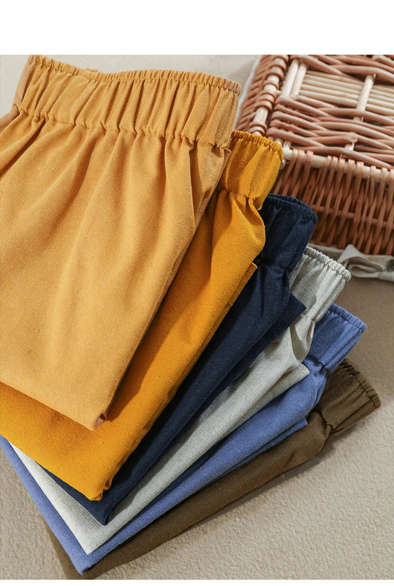 Malia Linen Lounge Shorts - Seldom Seen Styles