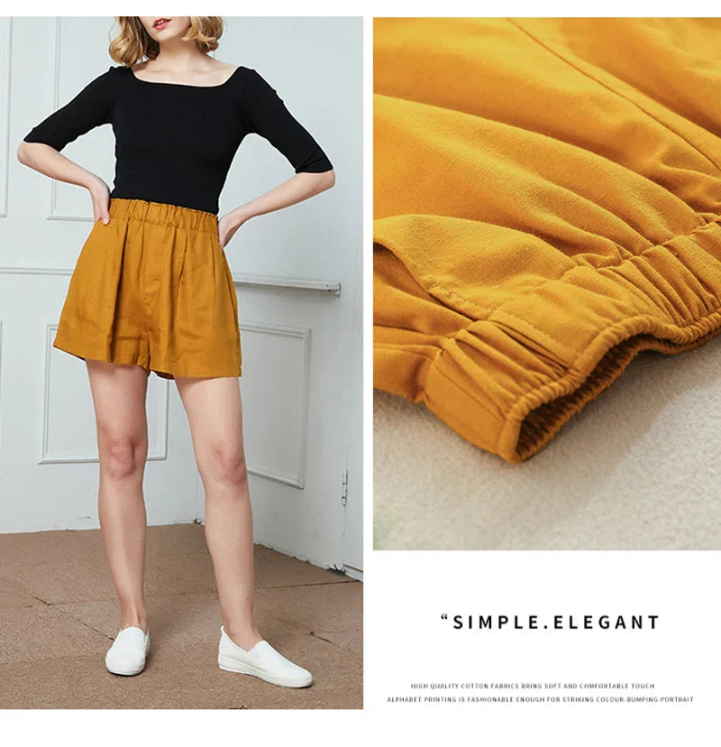 Malia Linen Lounge Shorts - Seldom Seen Styles