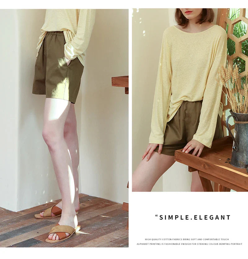 Malia Linen Lounge Shorts - Seldom Seen Styles