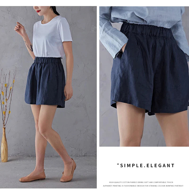 Malia Linen Lounge Shorts - Seldom Seen Styles